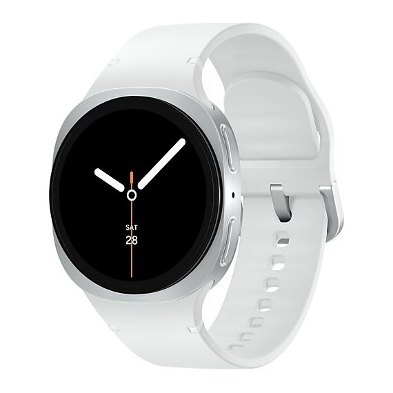 Galaxy Watch8 | 40 мм | 4G LTE | Silver | Sport/White | S/M, Размер ремешка : S/M, Тип ремешка : Sport, Размер корпуса : 40 мм, Подключение часов : Bluetooth / Wi-Fi + 4G LTE, Цвет ремешка: White, Цвет: Silver